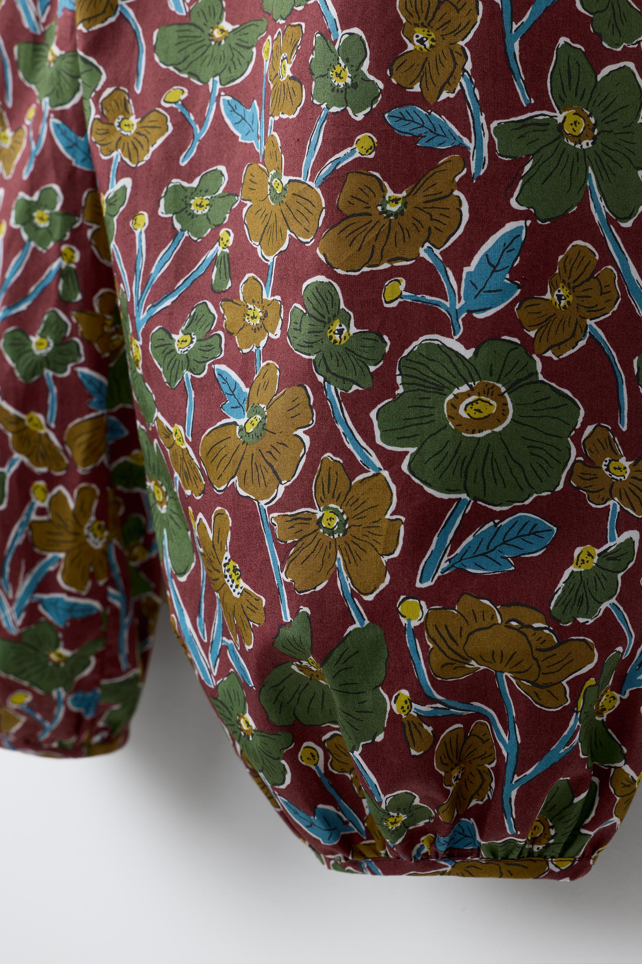 COMBINAISON LONGUE À FLEURS EN TISSU LIBERTY